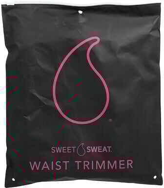 Sports Research, Sweet Sweat®, Waist Trimmer, Medium, Black & Pink, 1 Belt