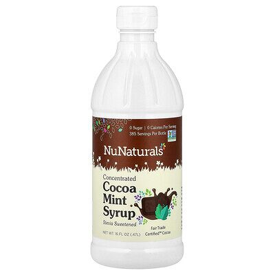 NuNaturals, Concentrated Cocoa Mint Syrup, 16 fl oz (0.47 l) NuNaturals, Concentrated Cocoa Mint Syrup, 16 fl oz (0.47 l)