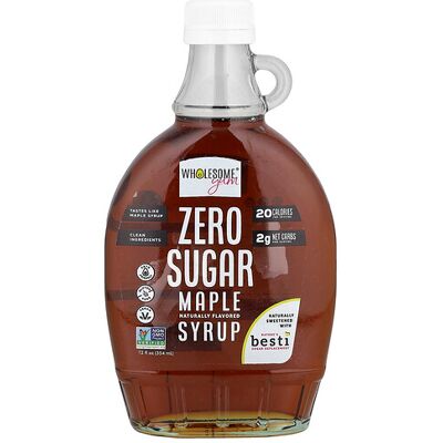 Wholesome Yum, Zero Sugar Maple Syrup, 12 fl oz (354 ml) Wholesome Yum, Zero Sugar Maple Syrup, 12 fl oz (354 ml)