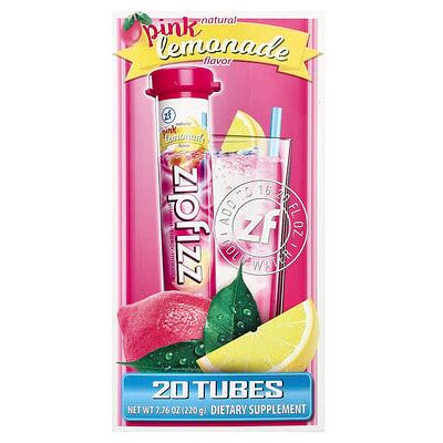 Zipfizz, Energy Drink Mix, Pink Lemonade, 20 Tubes, 0.39 oz (11 g) Each Zipfizz, Energy Drink Mix, Pink Lemonade, 20 Tubes, 0.39 oz (11 g) Each