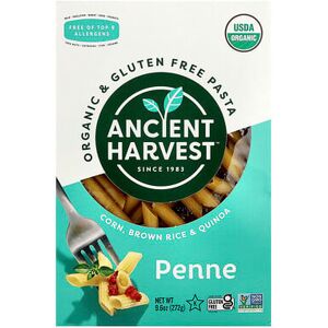 Ancient Harvest, Organic & Gluten Free Pasta, Penne, Corn, Brown Rice & Quinoa, 9.6 oz (272 g) Ancient Harvest, Organic & Gluten Free Pasta, Penne, Corn, Brown Rice & Quinoa, 9.6 oz (272 g)