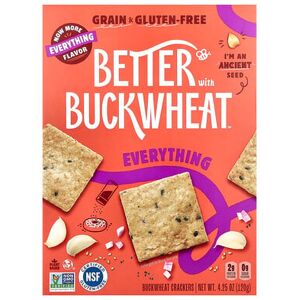 Better with Buckwheat, Buckwheat Crackers, Everything, 4.25 oz (120 g) Better with Buckwheat, Buckwheat Crackers, Everything, 4.25 oz (120 g)