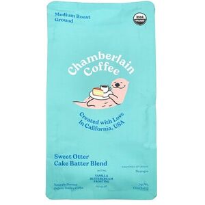 Chamberlain Coffee, Sweet Otter Cake Batter Blend, Ground, Medium Roast, 12 oz (340 g) Chamberlain Coffee, Sweet Otter Cake Batter Blend, Ground, Medium Roast, 12 oz (340 g)