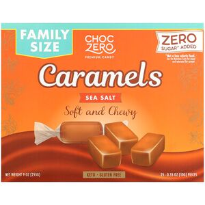 ChocZero, Caramels, Sea Salt, 9 oz (255 g) ChocZero, Caramels, Sea Salt, 9 oz (255 g)