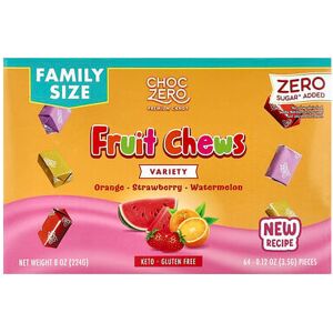 ChocZero, Fruit Chews, Variety, 64 Pieces, 8 oz (224 g) ChocZero, Fruit Chews, Variety, 64 Pieces, 8 oz (224 g)