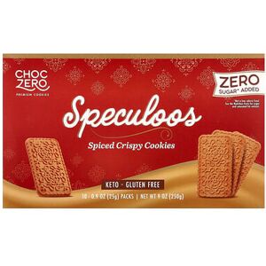 ChocZero, Premium Cookies, Speculoos, Spiced Crispy Cookies, 10 Packs, 0.9 oz (25 g) Each ChocZero, Premium Cookies, Speculoos, Spiced Crispy Cookies, 10 Packs, 0.9 oz (25 g) Each