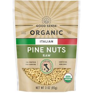 Good Sense, Organic Italian Pine Nuts, Raw, 3 oz (85 g) Good Sense, Organic Italian Pine Nuts, Raw, 3 oz (85 g)