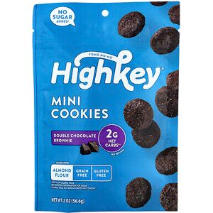 High Key Snacks Brownies - 2 Oz - Gourmet Double Chocolate Cookies High Key Snacks Brownies - 2 Oz - Gourmet Double Chocolate Cookies