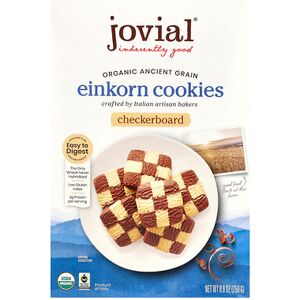 Jovial, Organic Einkorn Cookies, Checkerboard, 8.8 oz (250 g) Jovial, Organic Einkorn Cookies, Checkerboard, 8.8 oz (250 g)