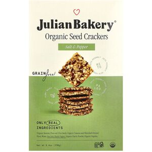 Julian Bakery, Organic Seed Crackers, Salt & Pepper, 8.4 oz (238 g) Julian Bakery, Organic Seed Crackers, Salt & Pepper, 8.4 oz (238 g)
