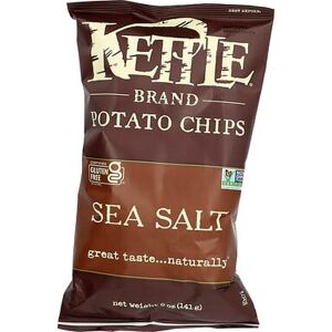 Kettle Foods, Potato Chips, Sea Salt, 5 oz (141 g) Kettle Foods, Potato Chips, Sea Salt, 5 oz (141 g)