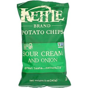Kettle Foods, Potato Chips, Sour Cream And Onion, 5 oz (141 g) Kettle Foods, Potato Chips, Sour Cream And Onion, 5 oz (141 g)