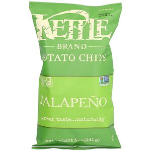 Kettle Foods, Potato Chips, Jalapeno, 5 oz (141 g) Kettle Foods, Potato Chips, Jalapeno, 5 oz (141 g)
