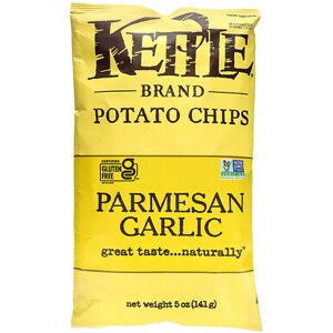 Kettle Foods, Potato Chips, Parmesan Garlic, 5 oz (141 g) Kettle Foods, Potato Chips, Parmesan Garlic, 5 oz (141 g)