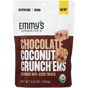 Emmy's Organic Cookies, Chocolate Coconut Crunch'ems, 3.5 oz (100 g) Emmy's Organic Cookies, Chocolate Coconut Crunch'ems, 3.5 oz (100 g)