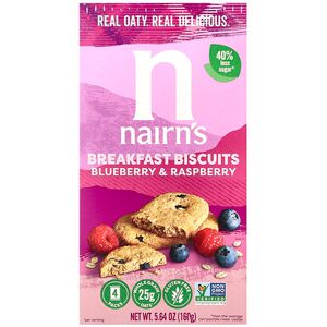Nairn's, Breakfast Biscuits, Blueberry & Raspberry, 5.64 oz (160 g) Nairn's, Breakfast Biscuits, Blueberry & Raspberry, 5.64 oz (160 g)