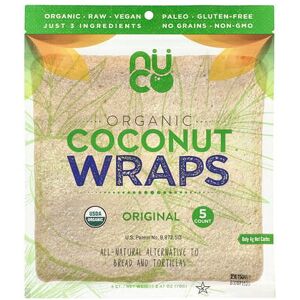 Nuco Coconut Wrap Organic - Pliable 12-pack - Wraps Nuco Coconut Wrap Organic - Pliable 12-pack - Wraps