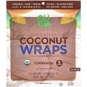 NUCO, Organic Coconut Wraps, Cinnamon, 5 Wraps, 14 g Each NUCO, Organic Coconut Wraps, Cinnamon, 5 Wraps, 14 g Each