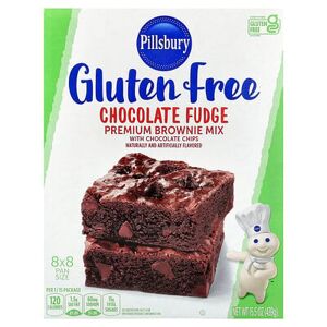 Pillsbury, Chocolate Fudge Premium Brownie Mix with Chocolate Chips, Gluten Free, 15.5 oz (439 g) Pillsbury, Chocolate Fudge Premium Brownie Mix with Chocolate Chips, Gluten Free, 15.5 oz (439 g)