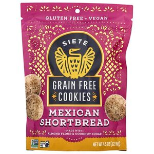 Siete, Grain Free Cookies, Mexican Shortbread , 4.5 oz (127.6 g) Siete, Grain Free Cookies, Mexican Shortbread , 4.5 oz (127.6 g)