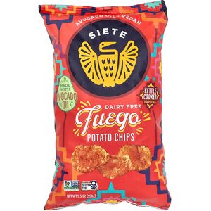 Siete Fuego - Kettle Cooked Potato Chips - 5.5 oz - Case of 6 Siete Fuego - Kettle Cooked Potato Chips - 5.5 oz - Case of 6