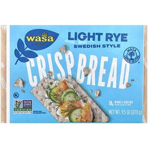 Wasa Flatbread, Crispbread, Light Rye, 9.5 oz (270 g) Wasa Flatbread, Crispbread, Light Rye, 9.5 oz (270 g)