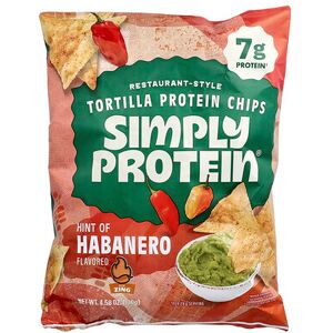 Simply Protein, Restaurant-Style Tortilla Protein Chips, Habanero, 4.58 oz (130 g) Simply Protein, Restaurant-Style Tortilla Protein Chips, Habanero, 4.58 oz (130 g)