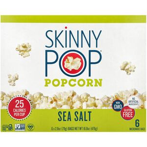 SkinnyPop, Popcorn, Sea Salt, 6 Bags, 2.8 oz (79 g) Each SkinnyPop, Popcorn, Sea Salt, 6 Bags, 2.8 oz (79 g) Each