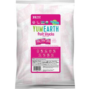 YumEarth, Gluten Free Fruit Snacks, Tropical, 35 Snack Packs, 0.7 oz (19.8 g) Each YumEarth, Gluten Free Fruit Snacks, Tropical, 35 Snack Packs, 0.7 oz (19.8 g) Each