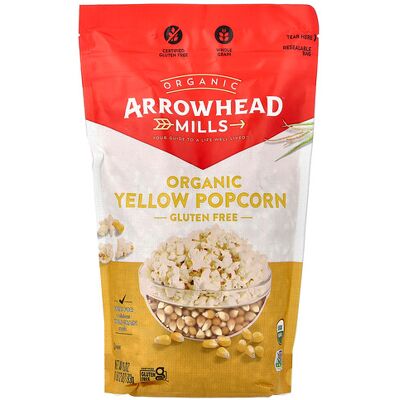 Arrowhead Mills, Organic Yellow Popcorn, 28 oz (793 g) Arrowhead Mills, Organic Yellow Popcorn, 28 oz (793 g)