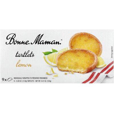 Bonne Maman, Tartlets, Lemon, 9 Tartlets, 0.49 oz (13.9 g) Each Bonne Maman, Tartlets, Lemon, 9 Tartlets, 0.49 oz (13.9 g) Each