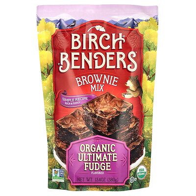Birch Benders, Brownie Mix, Organic Ultimate Fudge, 13.4 oz (380 g) Birch Benders, Brownie Mix, Organic Ultimate Fudge, 13.4 oz (380 g)