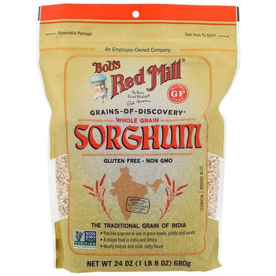 Bob's Red Mill, Whole Grain, Sorghum, 1 lb 8 oz (680 g) Bob's Red Mill, Whole Grain, Sorghum, 1 lb 8 oz (680 g)