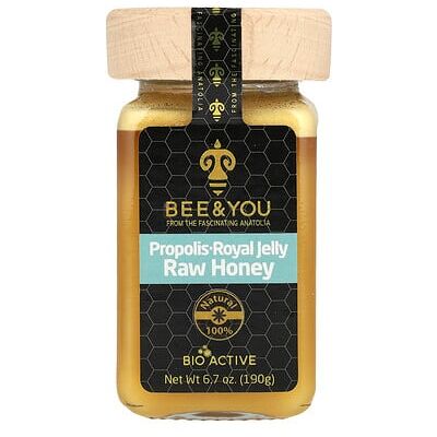 Bee & You, Propolis Royal Jelly, Raw Honey, 6.7 oz (190 g) Bee & You, Propolis Royal Jelly, Raw Honey, 6.7 oz (190 g)