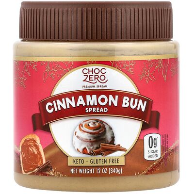 ChocZero, Cinnamon Bun Spread, 12 oz (340 g) ChocZero, Cinnamon Bun Spread, 12 oz (340 g)