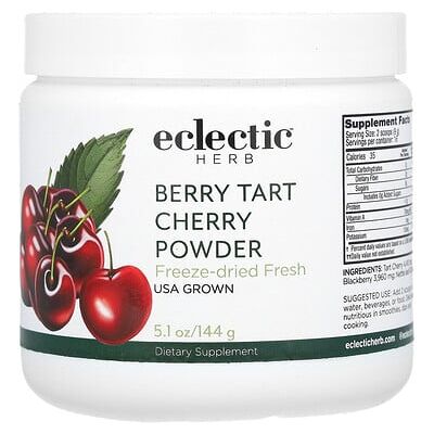 Eclectic Herb, Berry Tart Cherry Powder, 5.1 oz (144 g) Eclectic Herb, Berry Tart Cherry Powder, 5.1 oz (144 g)