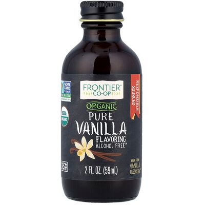 Frontier Co-op, Organic Pure Vanilla Flavoring, Alcohol Free, 2 fl oz (59 ml) Frontier Co-op, Organic Pure Vanilla Flavoring, Alcohol Free, 2 fl oz (59 ml)