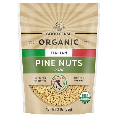 Good Sense, Organic Italian Pine Nuts, Raw, 3 oz (85 g) Good Sense, Organic Italian Pine Nuts, Raw, 3 oz (85 g)