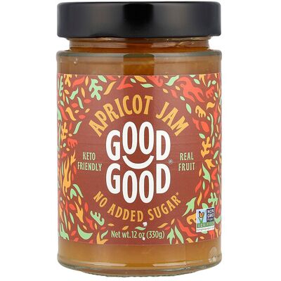 GOOD GOOD, Apricot Jam, 12 oz (330 g) GOOD GOOD, Apricot Jam, 12 oz (330 g)