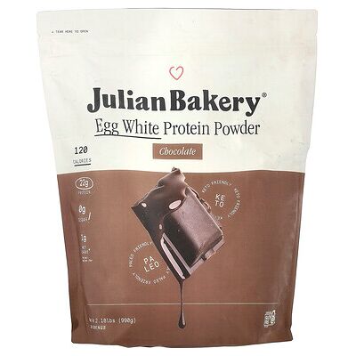 Julian Bakery, Egg White Protein Powder, Chocolate, 2.18 lbs (990 g) Julian Bakery, Egg White Protein Powder, Chocolate, 2.18 lbs (990 g)