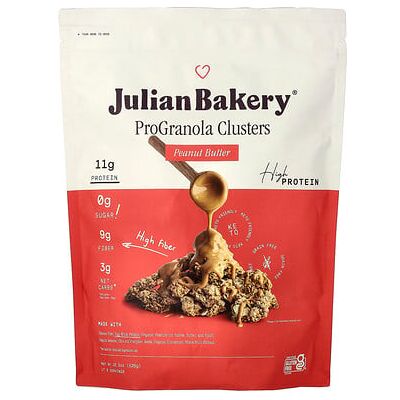Julian Bakery, ProGranola Clusters, Peanut Butter, 18.5 oz (526 g) Julian Bakery, ProGranola Clusters, Peanut Butter, 18.5 oz (526 g)