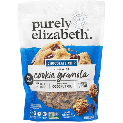 Purely Elizabeth, Cookie Granola, Chocolate Chip, 11 oz (312 g) Purely Elizabeth, Cookie Granola, Chocolate Chip, 11 oz (312 g)