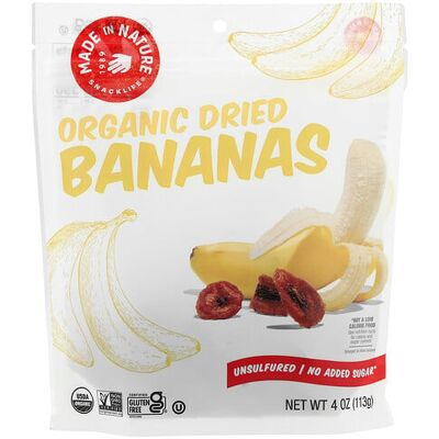 Made in Nature, Organic Dried Banana, 4 oz (113 g) Made in Nature, Organic Dried Banana, 4 oz (113 g)
