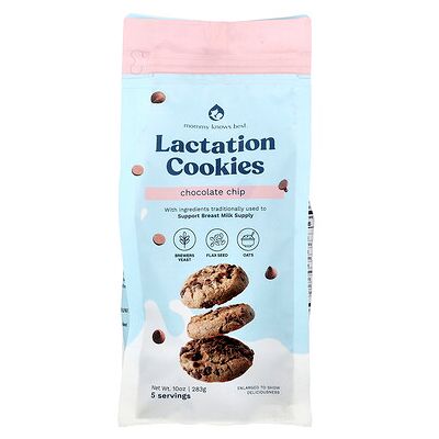 Mommy Knows Best, Lactation Cookies, Chocolate Chip, 10 oz (283 g) Mommy Knows Best, Lactation Cookies, Chocolate Chip, 10 oz (283 g)