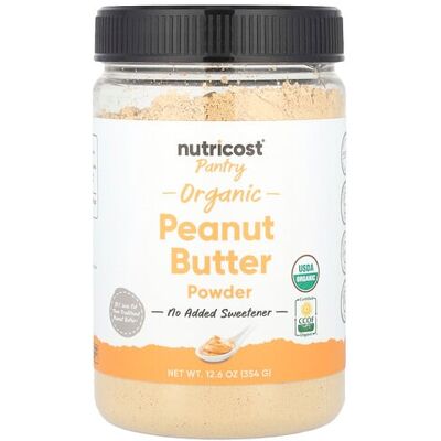 Nutricost, Pantry, Organic Peanut Butter Powder, 12.6 oz (354 g) Nutricost, Pantry, Organic Peanut Butter Powder, 12.6 oz (354 g)