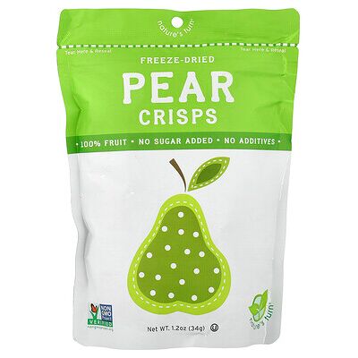 Nature's Turn, Freeze-Dried Pear Crisps, 1.2 oz (34 g) Nature's Turn, Freeze-Dried Pear Crisps, 1.2 oz (34 g)
