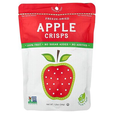 Nature's Turn, Freeze-Dried Apple Crisps, 1.2 oz (34 g) Nature's Turn, Freeze-Dried Apple Crisps, 1.2 oz (34 g)
