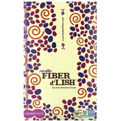 NuGo Nutrition, Fiber d'Lish, Cinnamon Raisin, 16 Bars, 1.6 oz (45 g) Each NuGo Nutrition, Fiber d'Lish, Cinnamon Raisin, 16 Bars, 1.6 oz (45 g) Each