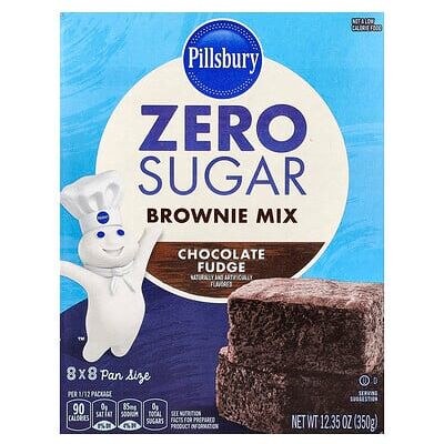 Pillsbury, Zero Sugar, Brownie Mix, Chocolate Fudge, 12.35 oz (350 g) Pillsbury, Zero Sugar, Brownie Mix, Chocolate Fudge, 12.35 oz (350 g)