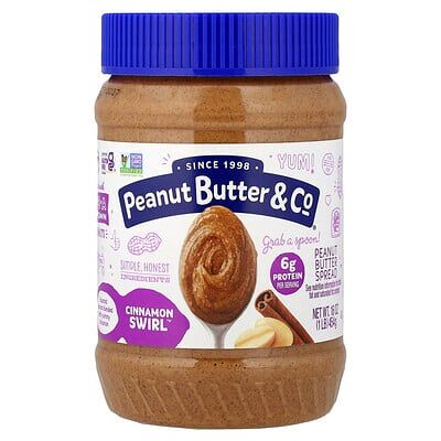 Peanut Butter & Co., Peanut Butter Spread, Cinnamon Swirl™, 16 oz (454 g) Peanut Butter & Co., Peanut Butter Spread, Cinnamon Swirl™, 16 oz (454 g)